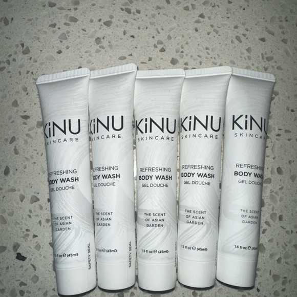 KiNU skincare body wash x 5 asian garden 1.5 oz each - Picture 1 of 3